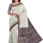 Kerala Tissue Cotton Kasavu Ajrak Saree With seprate Blouse