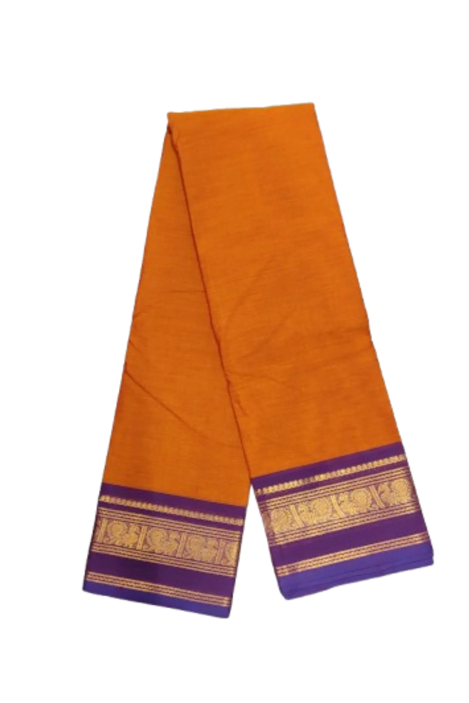 Chettinad Cotton Plain Saree Without Blouse (Maroon Colour)