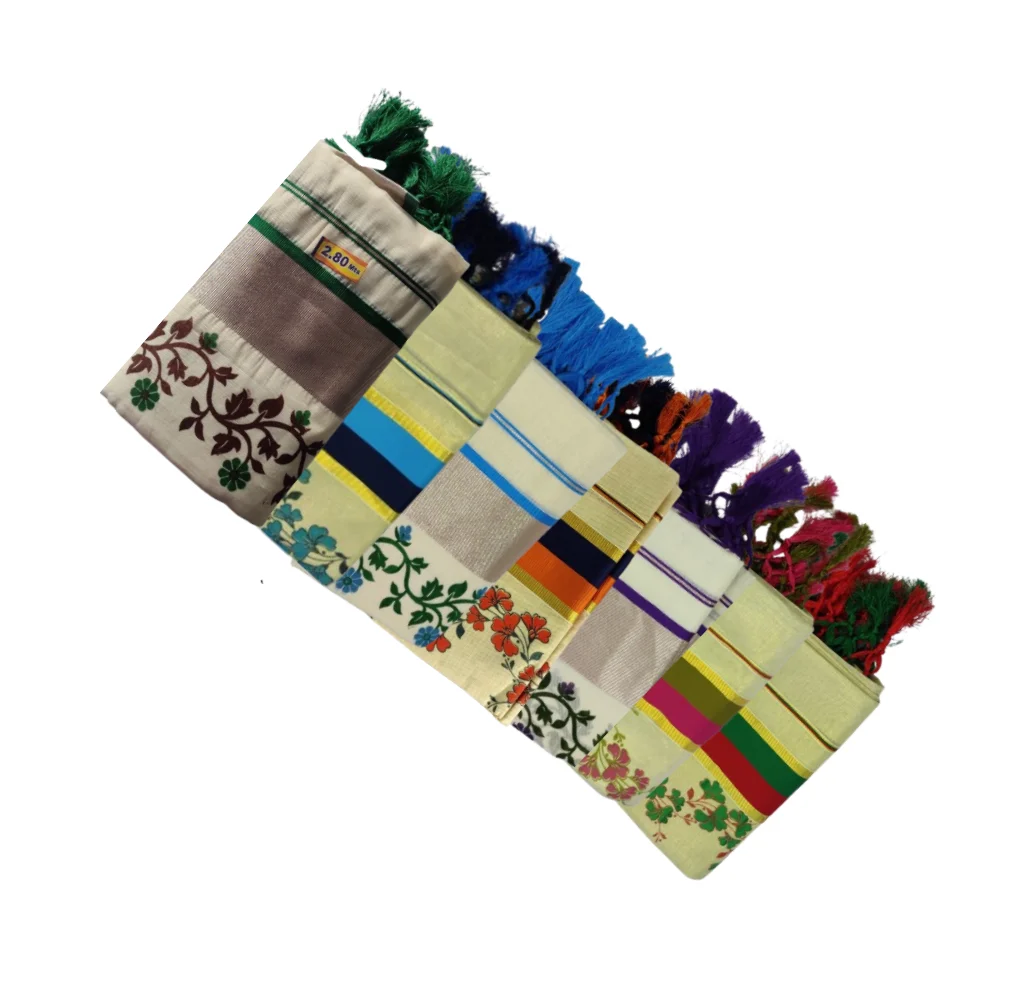 Kerala Cotton Kasavu Set Mundu