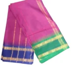Madisar Cotton Saree Without Blouse ( Pink Colour)