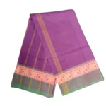 Madisar Cotton Saree Without Blouse (Purple Colour)