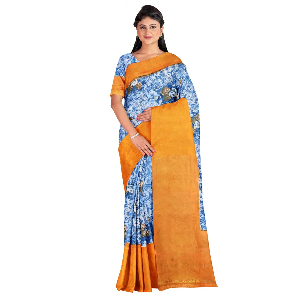 Printed cotton sarees